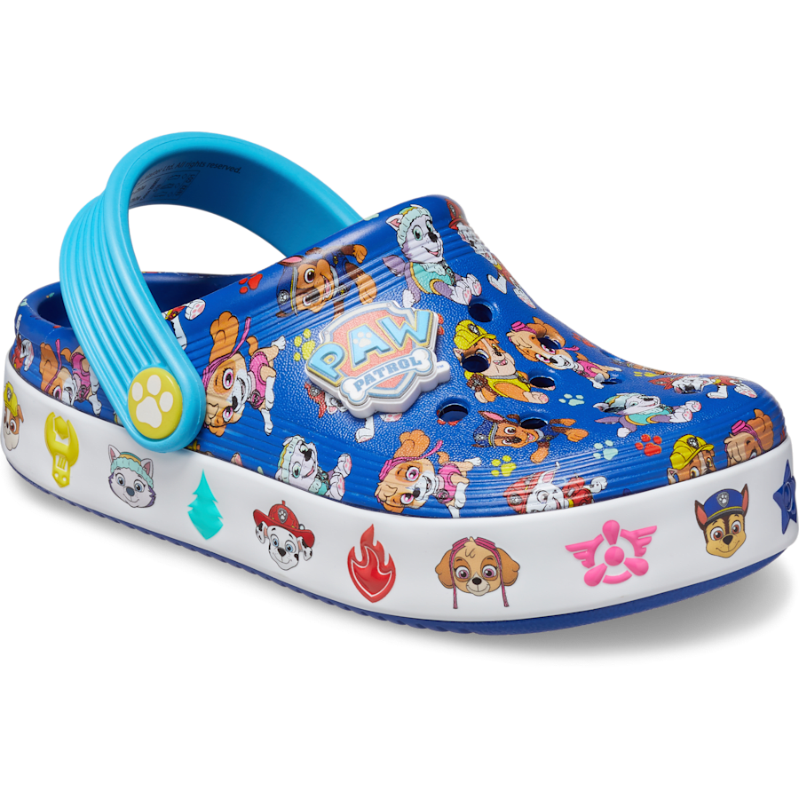 Blue Toddler PawPatrol™ Off Court Clog - Angle - Crocs