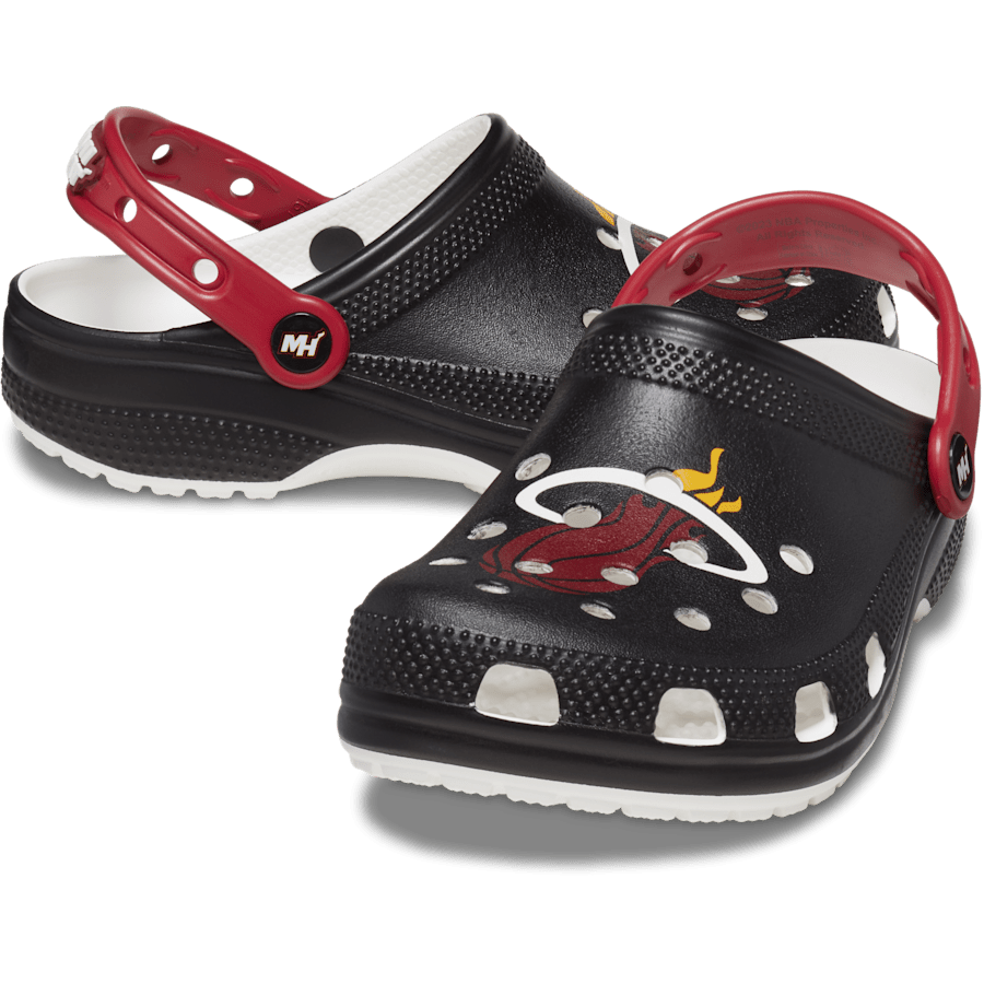 Black NBA Miami Heat Classic Clog - Pair - Crocs