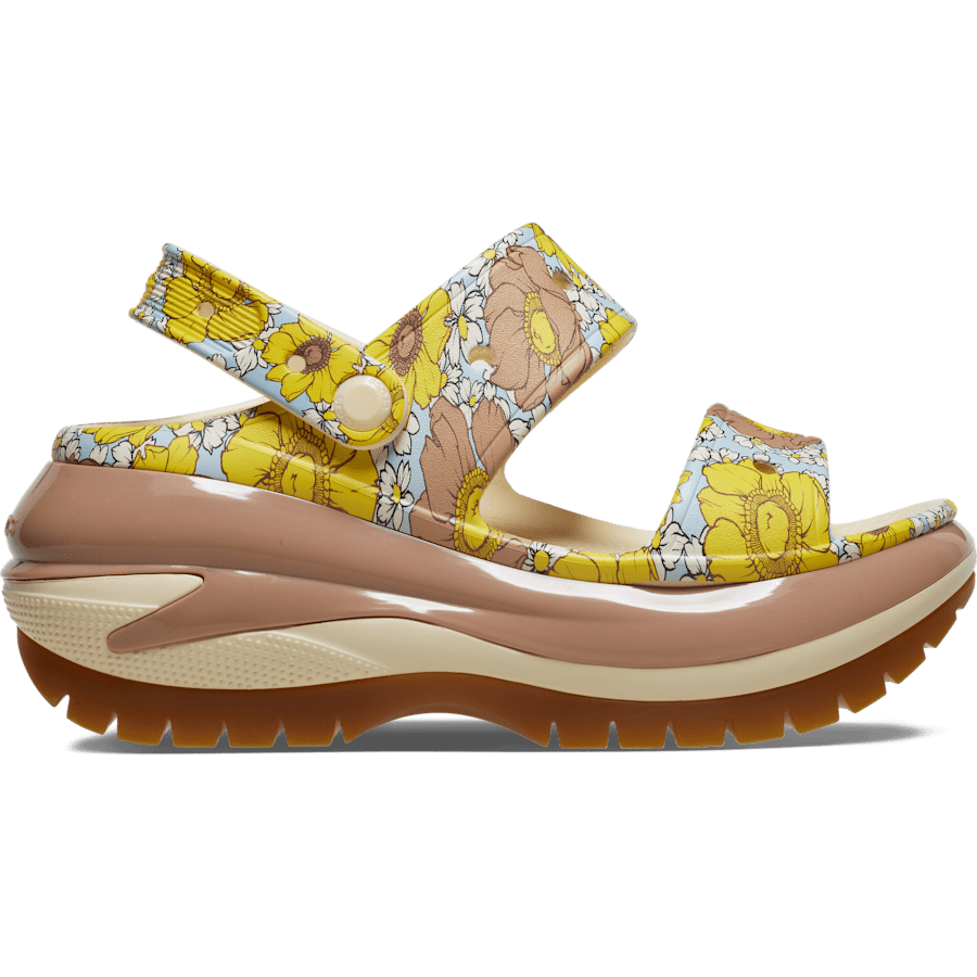 Color Mega Crush Retro Floral Sandal - Side - Crocs