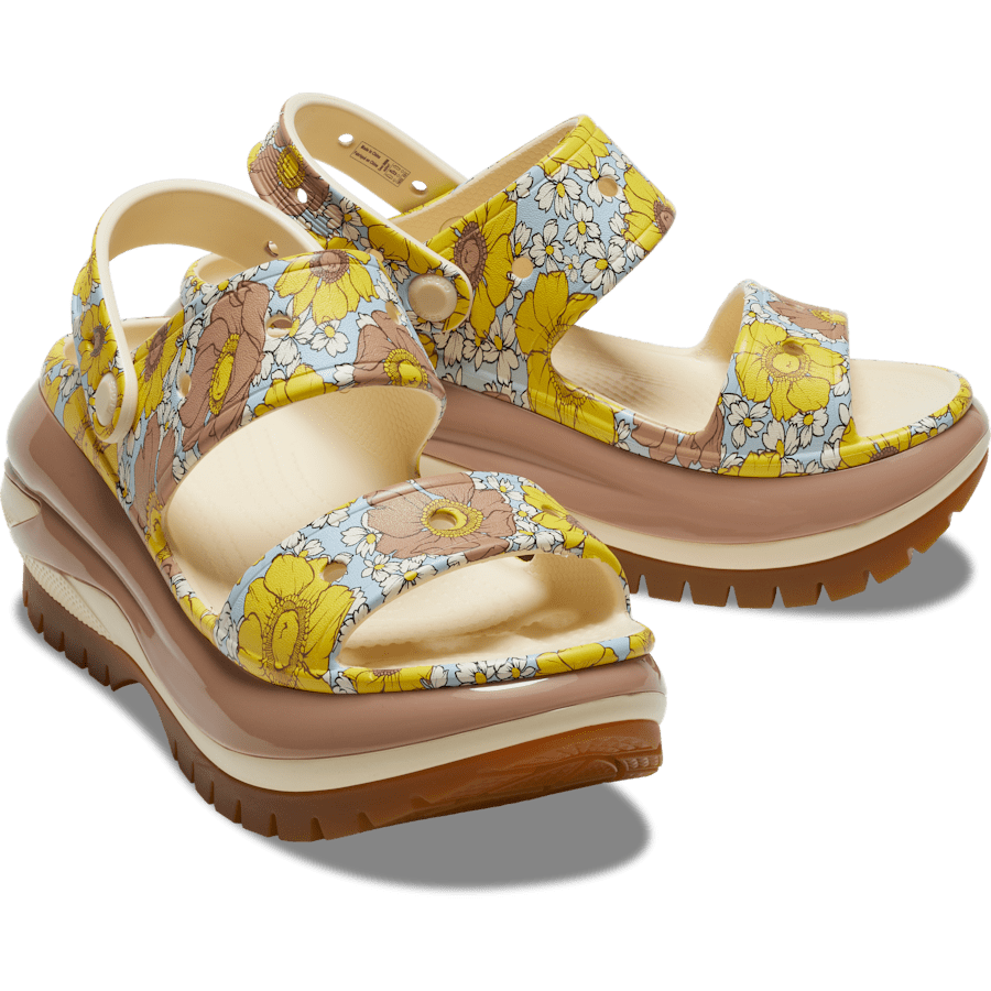 Color Mega Crush Retro Floral Sandal - Pair - Crocs