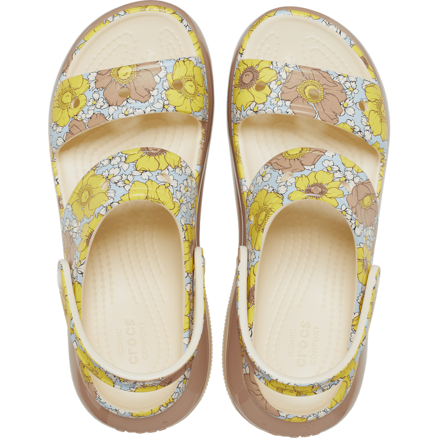 Color Mega Crush Retro Floral Sandal - Top - Crocs
