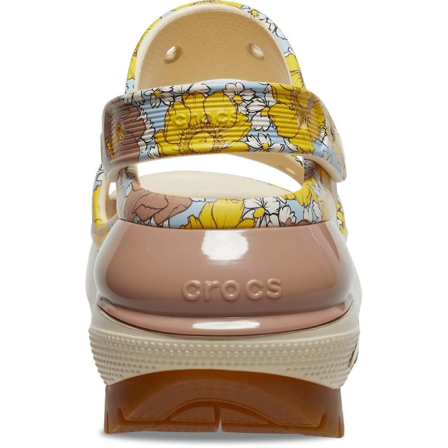 Color Mega Crush Retro Floral Sandal - Back - Crocs