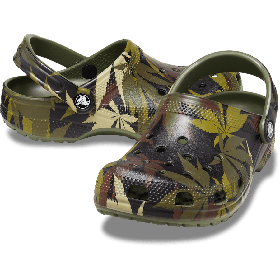 Army Green / Multi Classic Hemp Camo Clog - Pair - Crocs