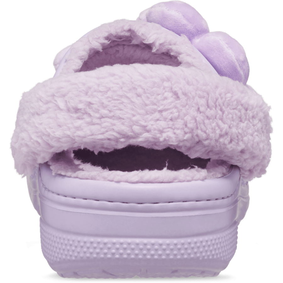 Color Baya Lined Fuzz Strap Singles Day Clog - Back - Crocs