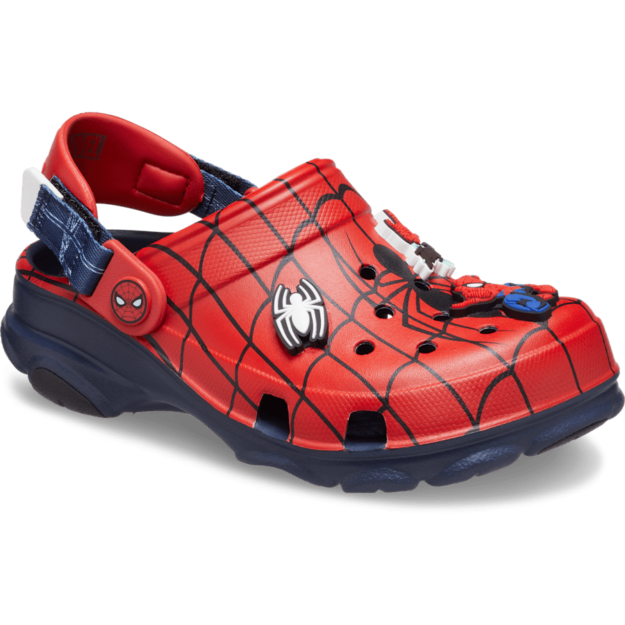 Navy Spider-Man™ Toddlers' All-Terrain Clog - Angle - Crocs