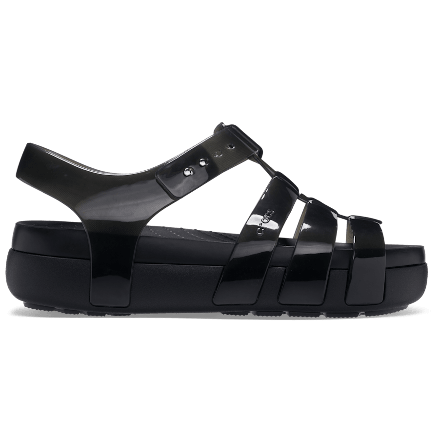 Black Crocs Splash Glossy Fisherman - Side - Crocs