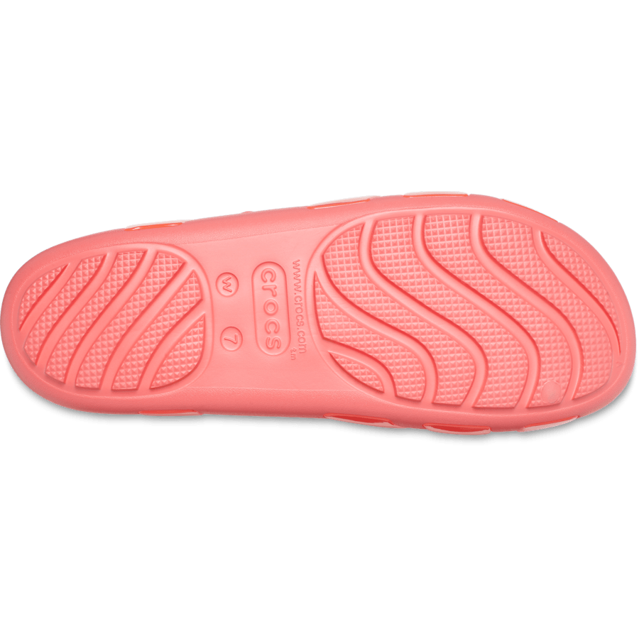 네온 워터멜론 크록스 스플래쉬 글로시 피셔맨 - 바닥면 - Crocs