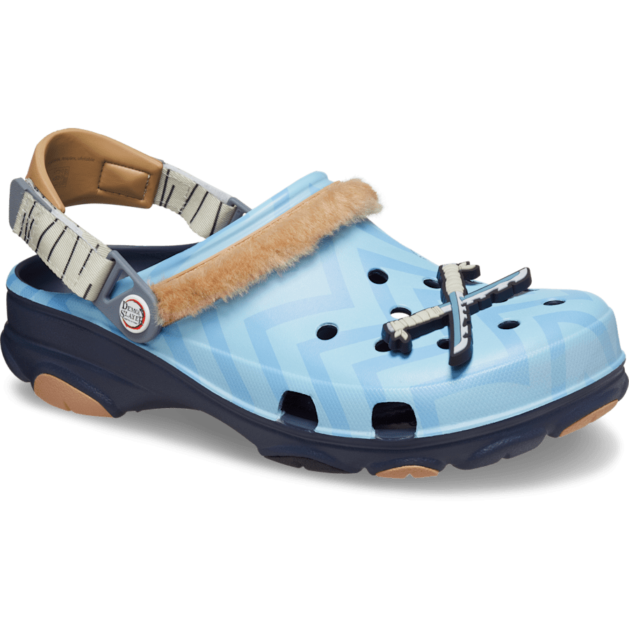 Navy Demon Slayer Inosuke All-Terrain Clog - Angle - Crocs