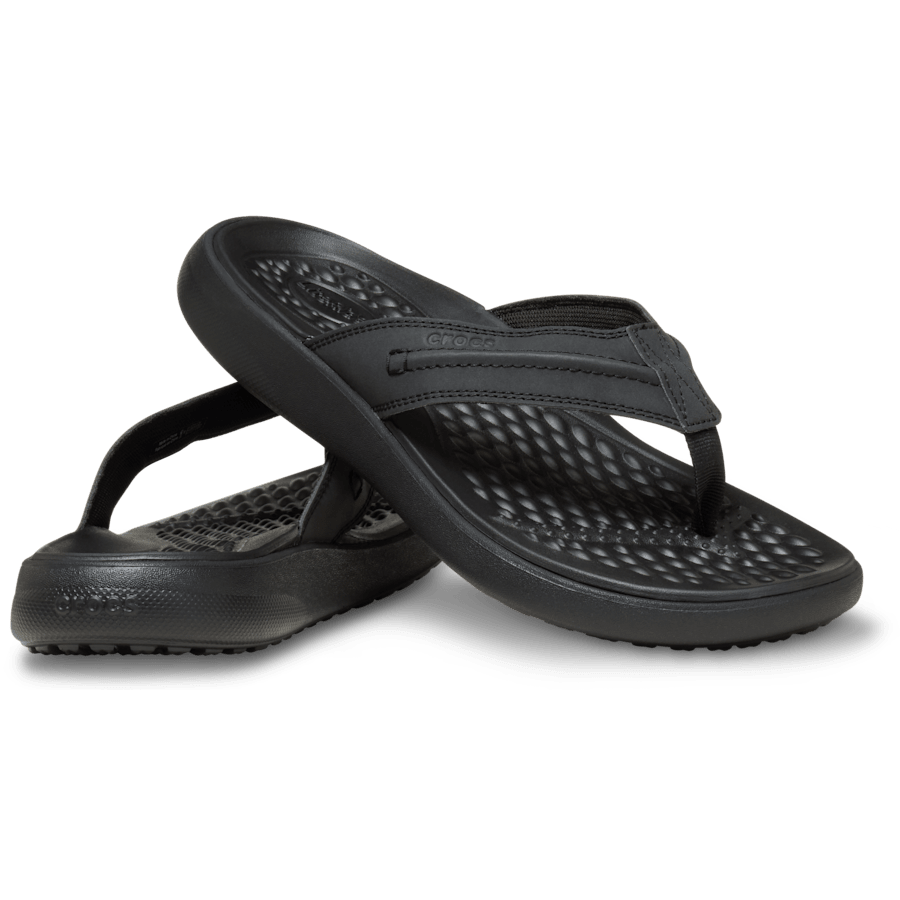 Crocs Yukon Vista Literide Flip — Black / Black