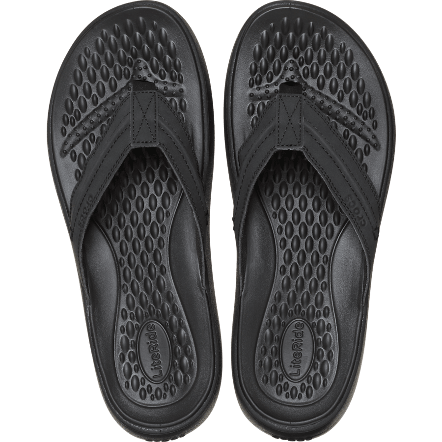Crocs Yukon Vista Literide Flip — Black / Black