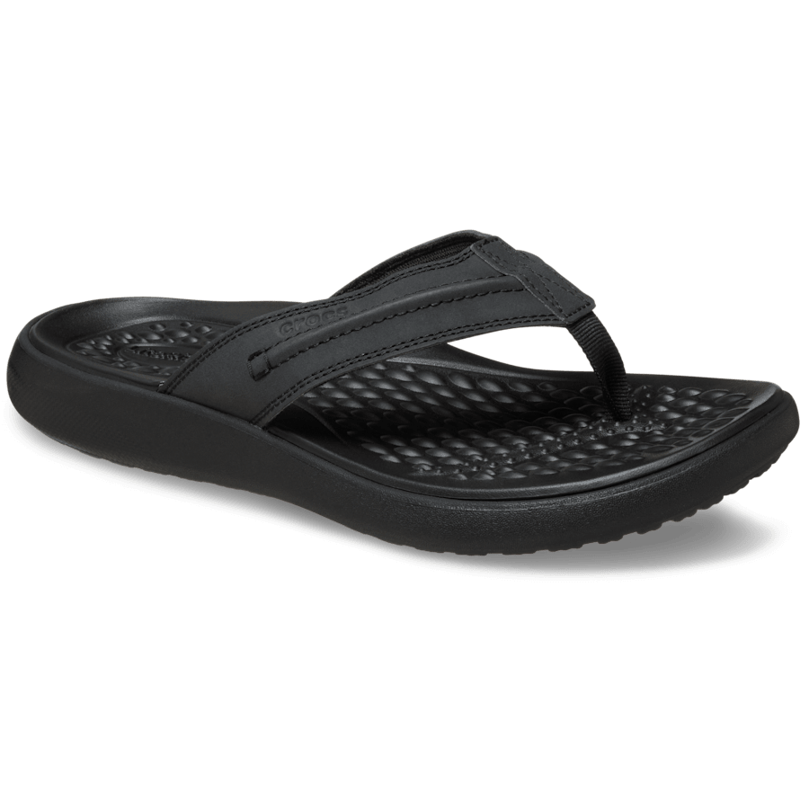 Crocs Yukon Vista Literide Flip — Black / Black