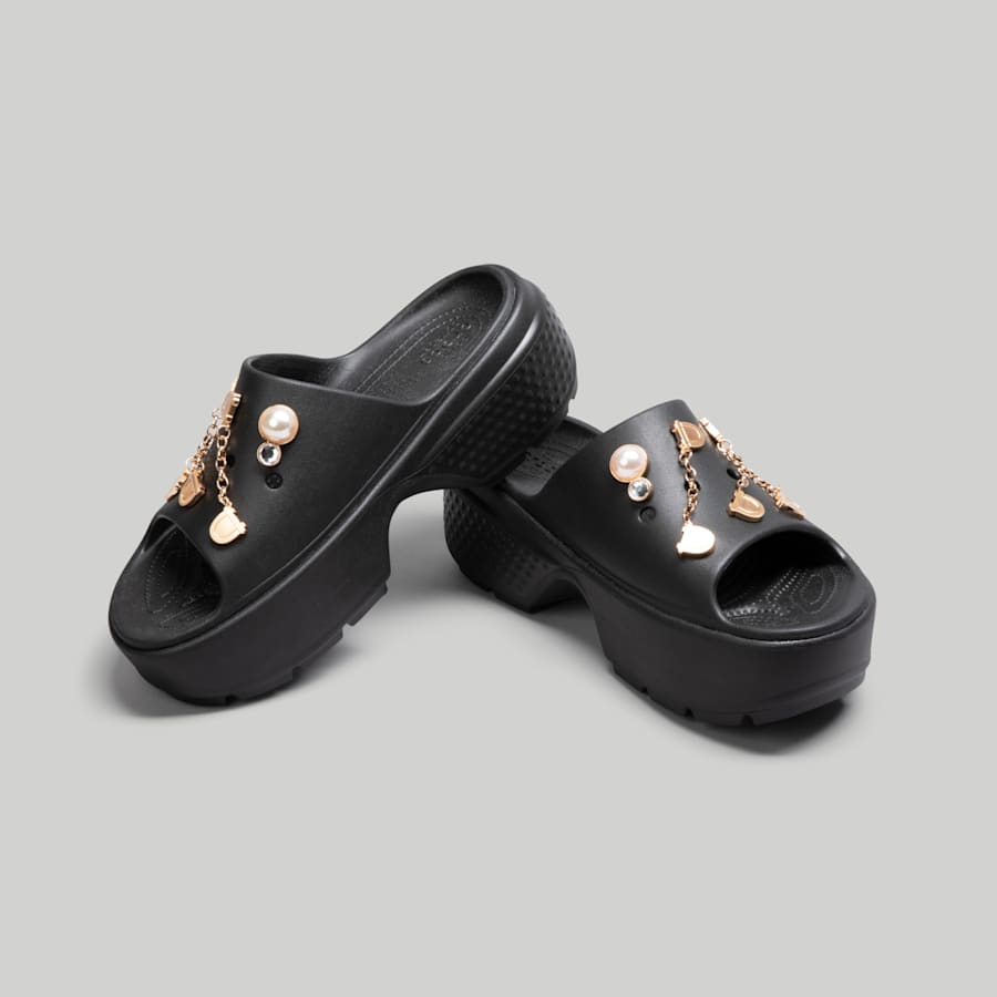 Black Stomp Slide - Bottom - Crocs