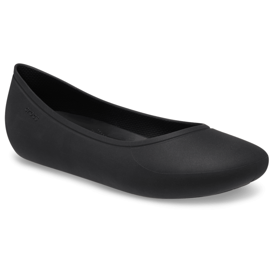 Black Brooklyn Flat - Angle - Crocs