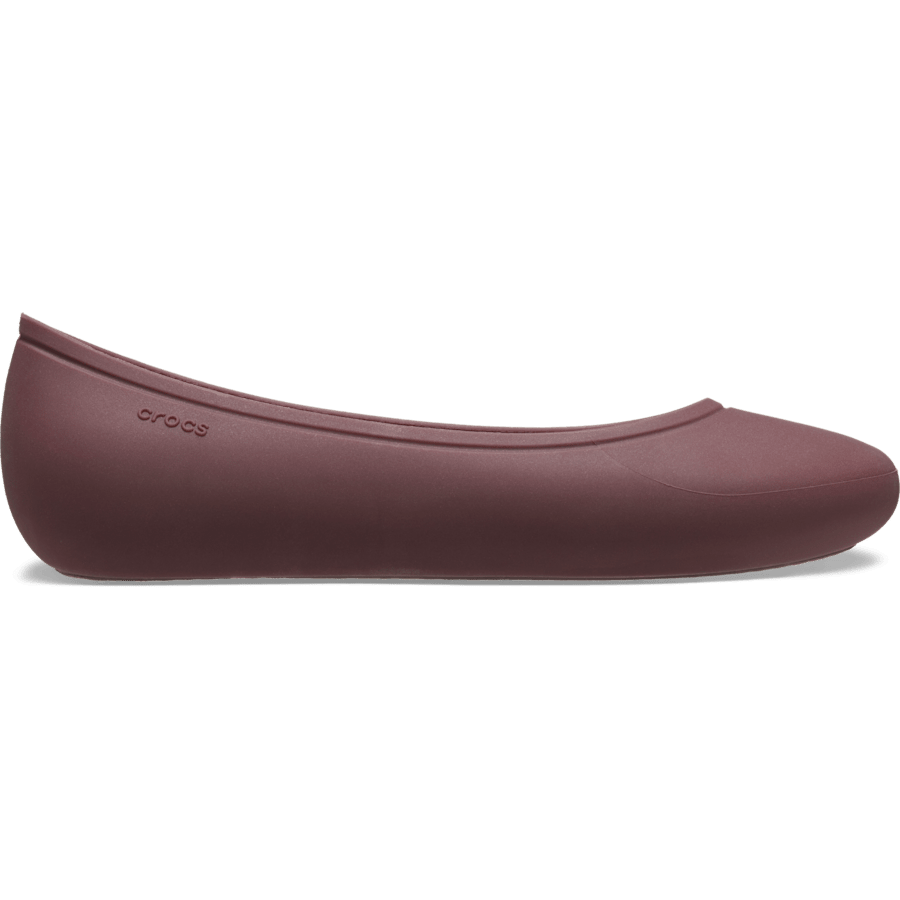 Dark Cherry Brooklyn Flat - Side - Crocs