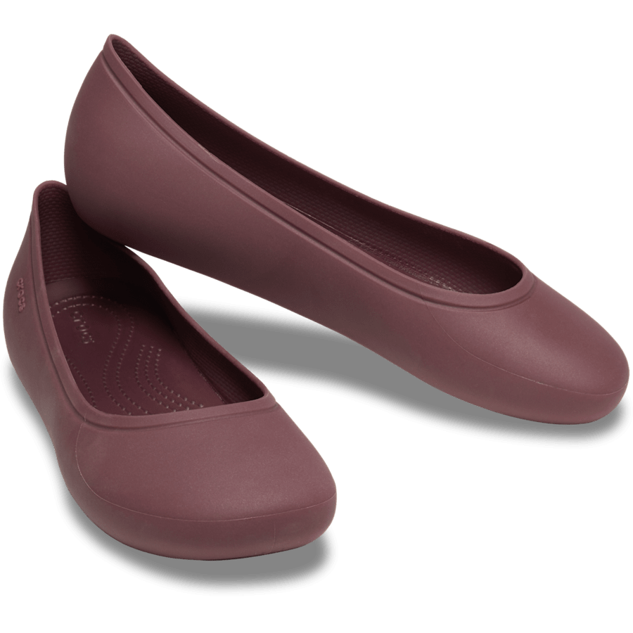 Dark Cherry Brooklyn Flat - Pair - Crocs