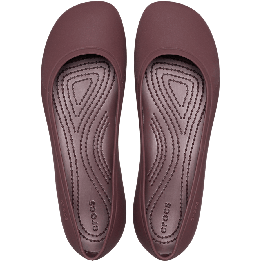 Dark Cherry Brooklyn Flat - Top - Crocs