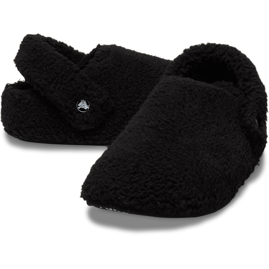 Black Classic Cozzzy Slipper - Pair - Crocs