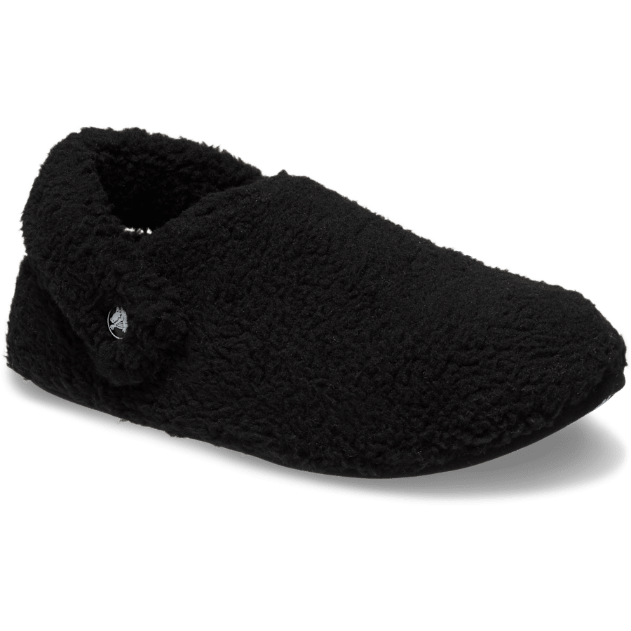 Black Classic Cozzzy Slipper - Angle - Crocs