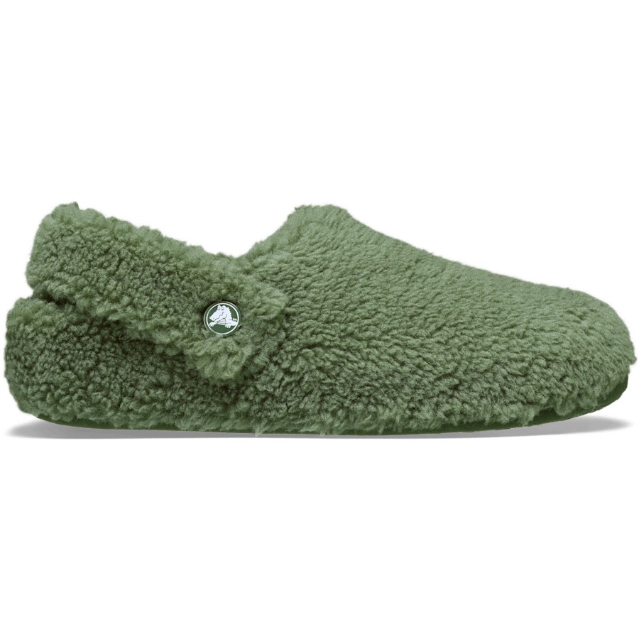 Vert Armée Pantoufles Cozzzy classique - Côté - Crocs