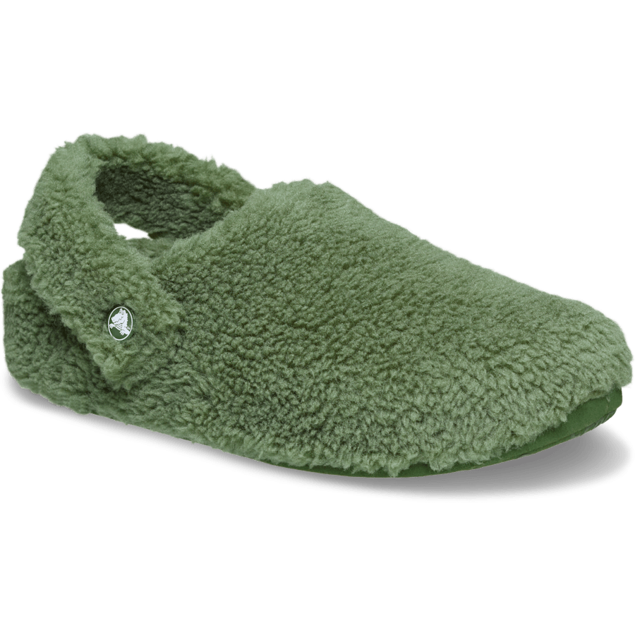 Vert Armée Pantoufles Cozzzy classique - Angle - Crocs
