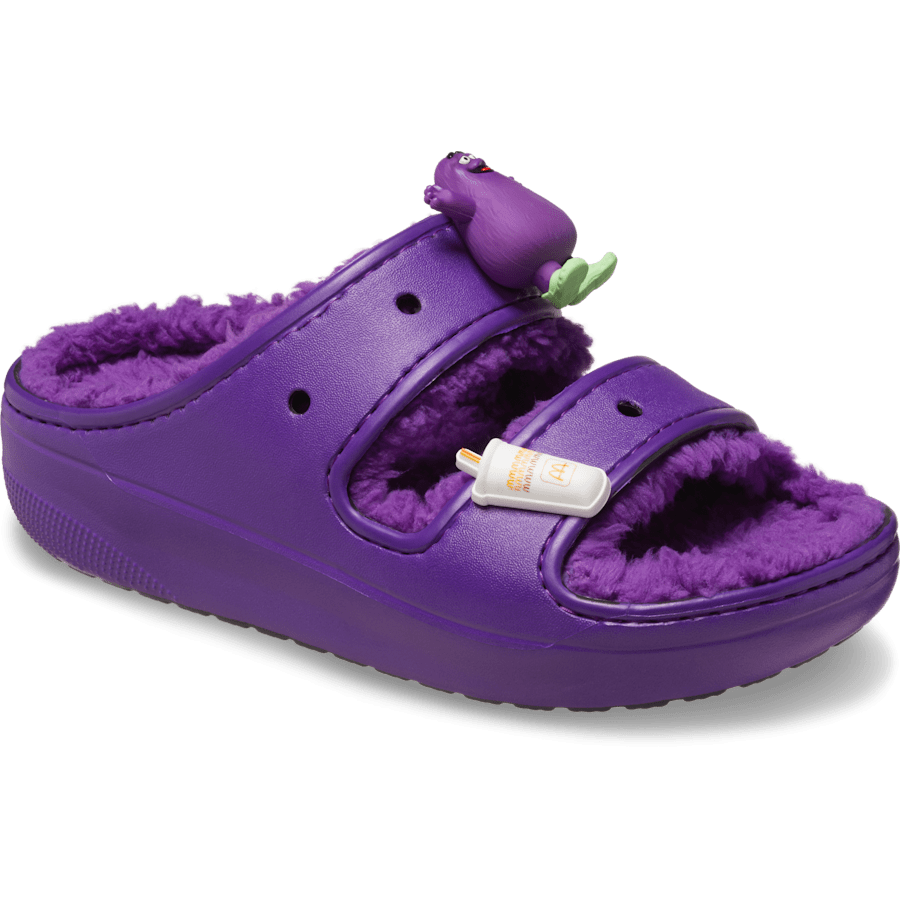 Colour McDonald’s x Crocs Grimace Cozzzy Sandal - Angle - Crocs