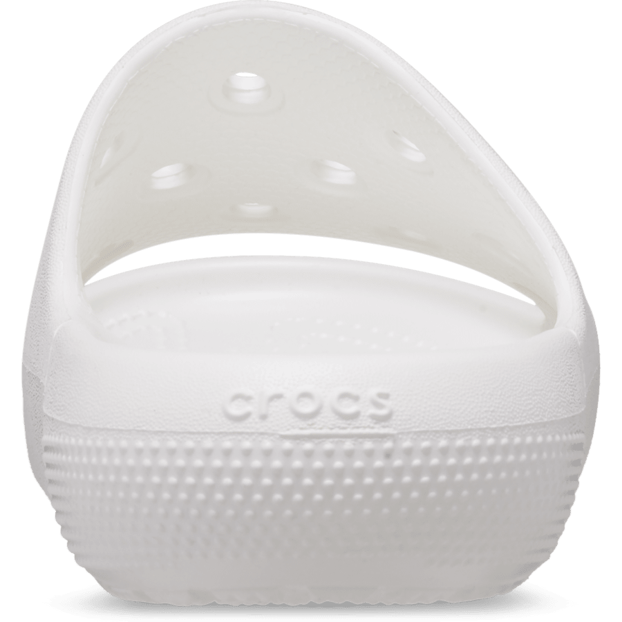 White Classic Slide - Back - Crocs