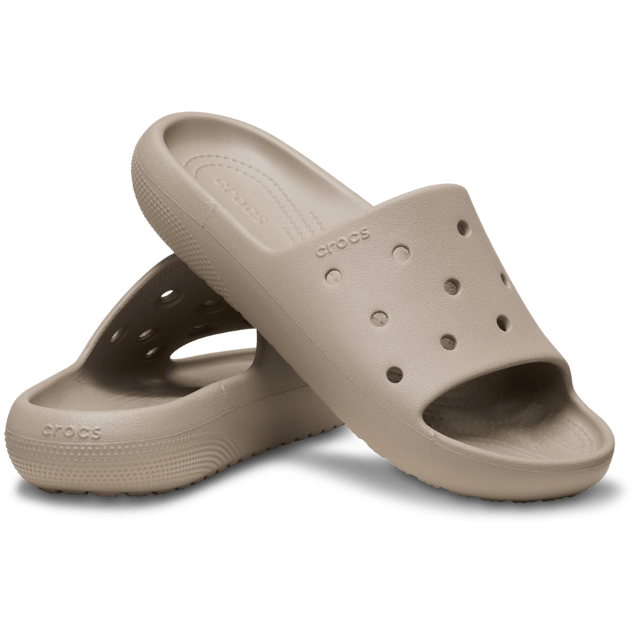 Taupe Classic Slide - Pair - Crocs