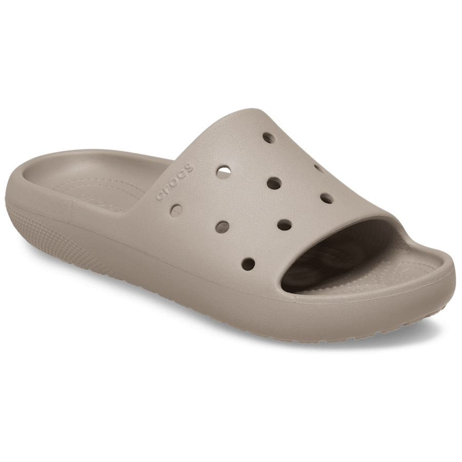 Taupe Classic Slide - Angle - Crocs