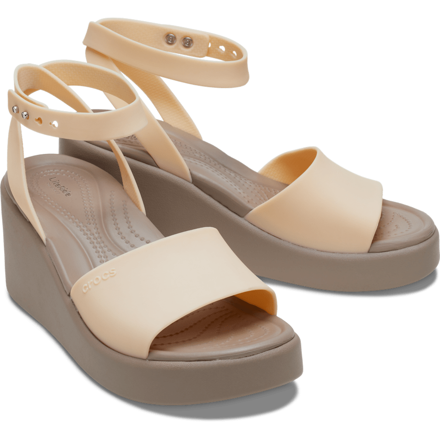 Shiitake Brooklyn Ankle Strap Wedge - Pair - Crocs