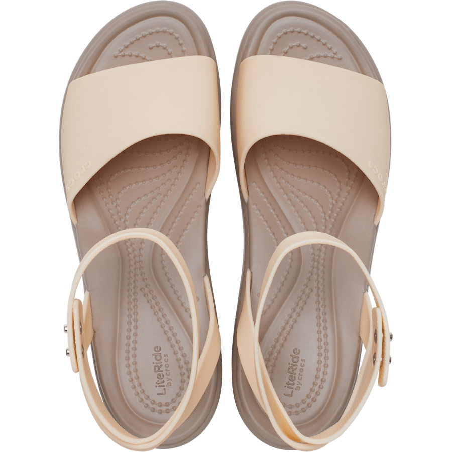 Shiitake Brooklyn Ankle Strap Wedge - Top - Crocs