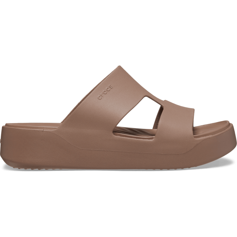 Latte Getaway Platform H-Strap - Side - Crocs