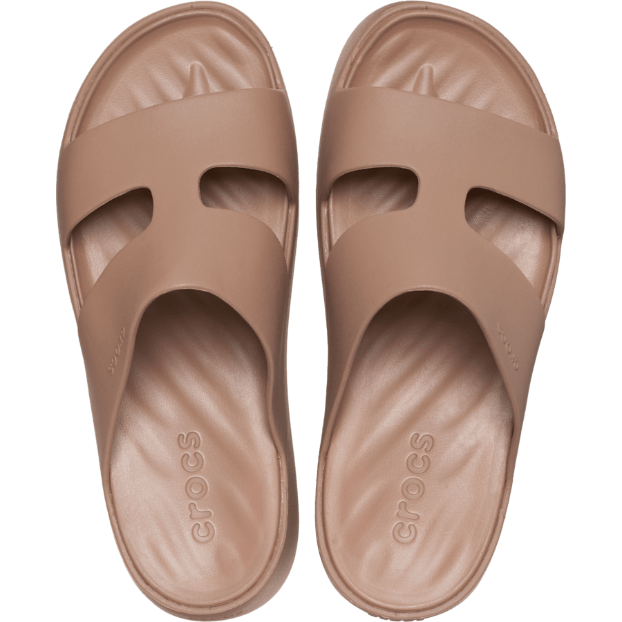 Latte Getaway Platform H-Strap - Top - Crocs