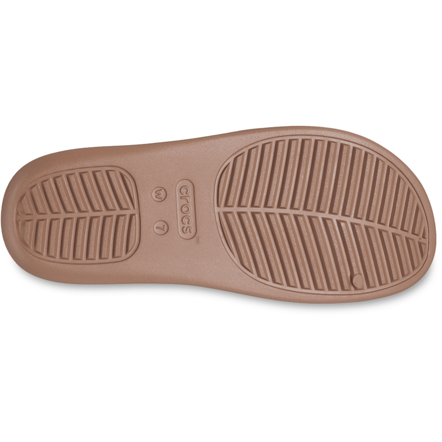 Latte Getaway Platform H-Strap - Bottom - Crocs