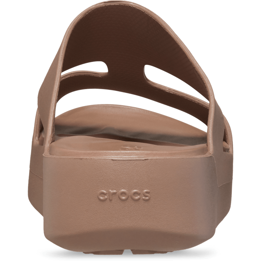 Latte Getaway Platform H-Strap - Back - Crocs