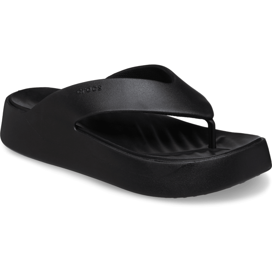 Black Getaway Platform Flip - Angle - Crocs