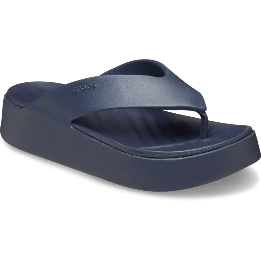 Navy Getaway Platform Flip - Angle - Crocs