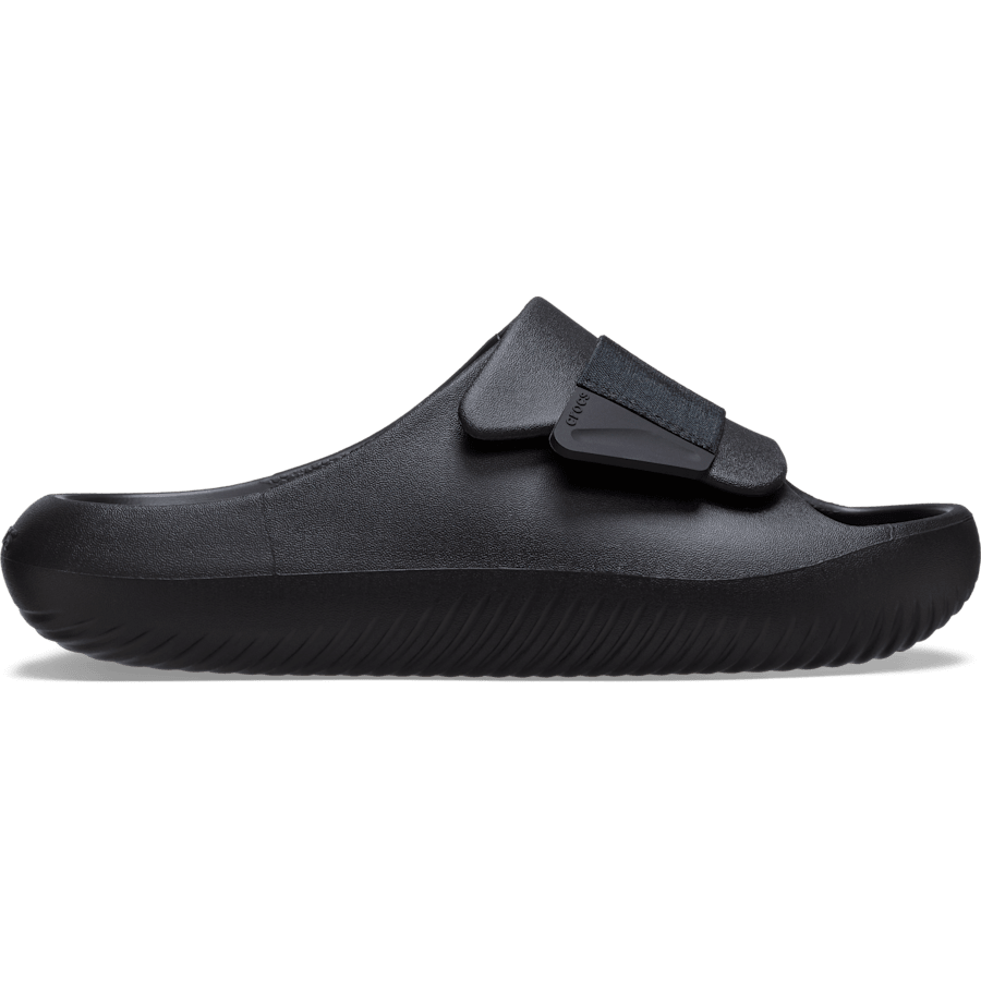 Black Mellow Luxe Recovery Slide - Side - Crocs