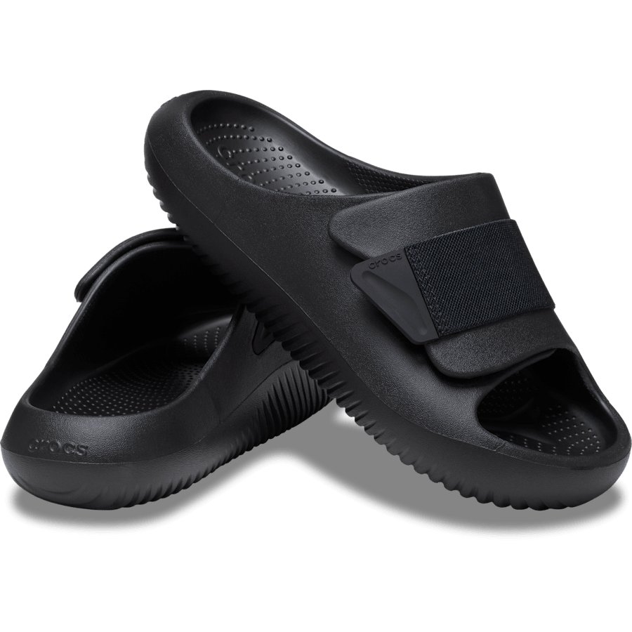 Black Mellow Luxe Recovery Slide - Pair - Crocs