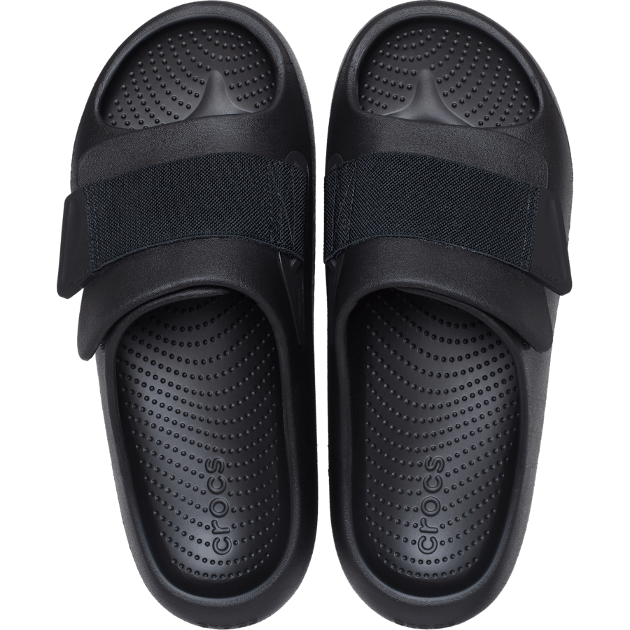 Black Mellow Luxe Recovery Slide - Top - Crocs