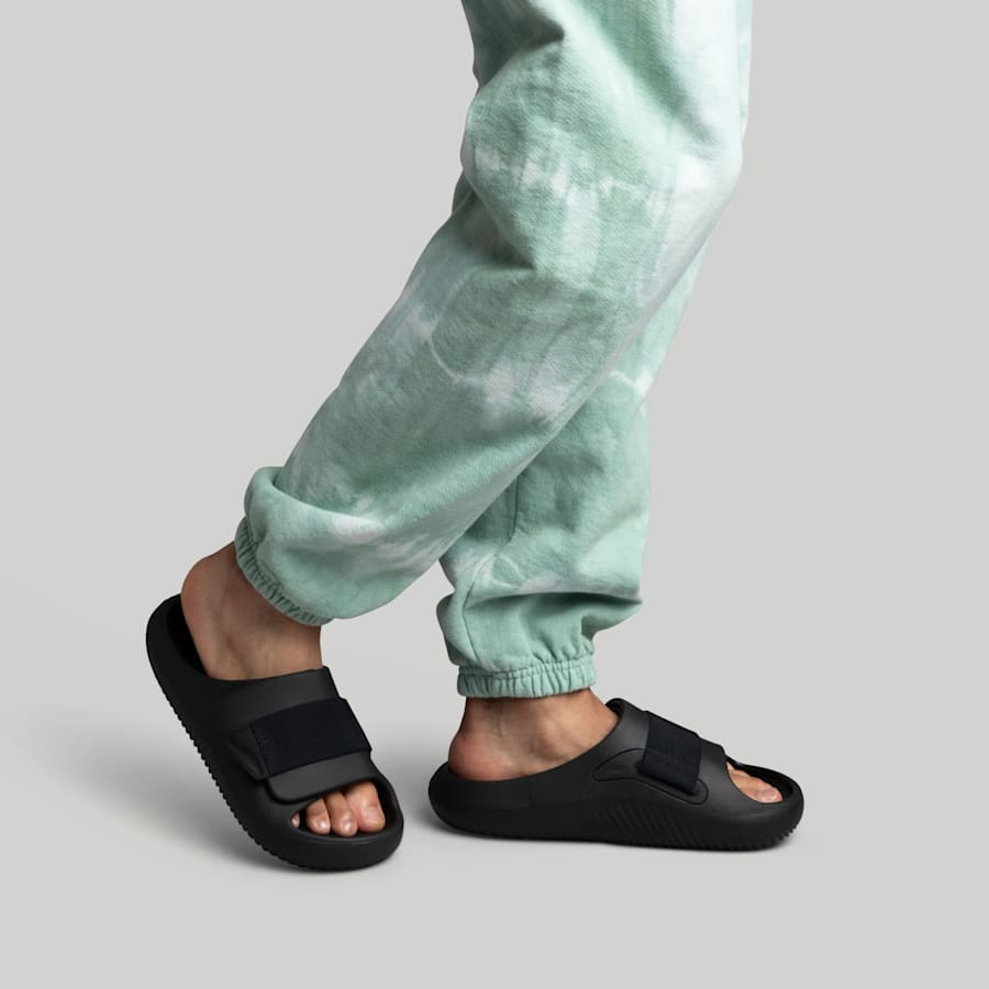 Black Mellow Luxe Recovery Slide - Bottom - Crocs