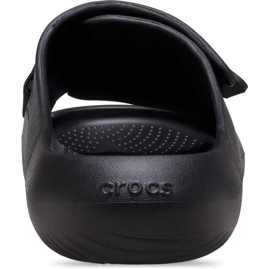Black Mellow Luxe Recovery Slide - Back - Crocs