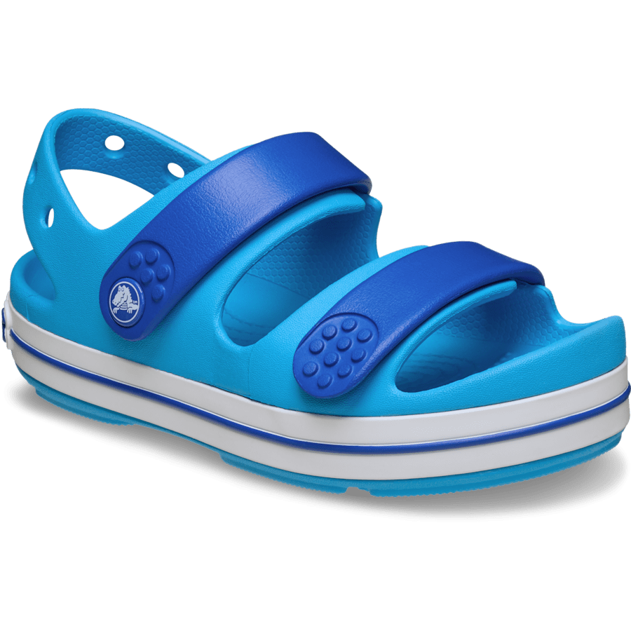 Venetian/Blue Bolt Kids' Crocband™ Cruiser Sandal - Angle - Crocs