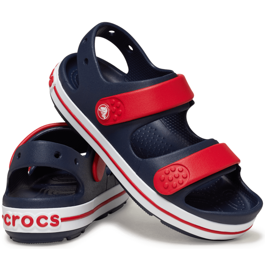 Navy / Varsity Red Kids' Crocband™ Cruiser Sandal - Pair - Crocs
