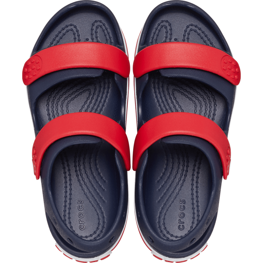 Navy / Varsity Red Kids' Crocband™ Cruiser Sandal - Top - Crocs
