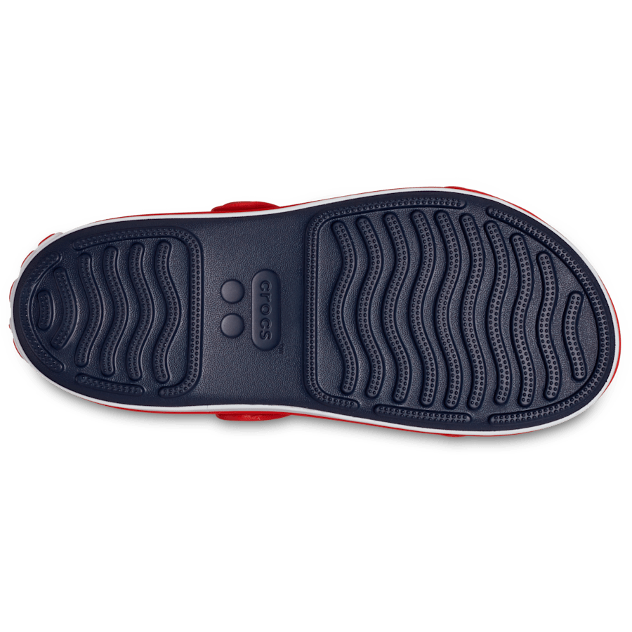 Navy / Varsity Red Kids' Crocband™ Cruiser Sandal - Bottom - Crocs