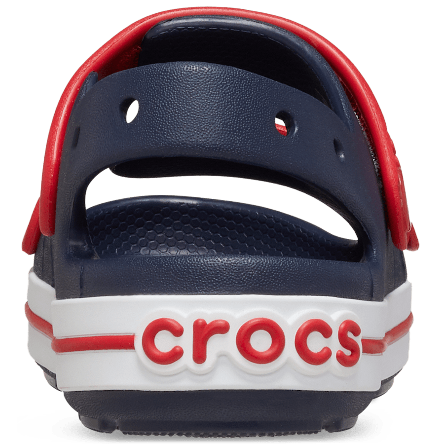 Navy / Varsity Red Kids' Crocband™ Cruiser Sandal - Back - Crocs