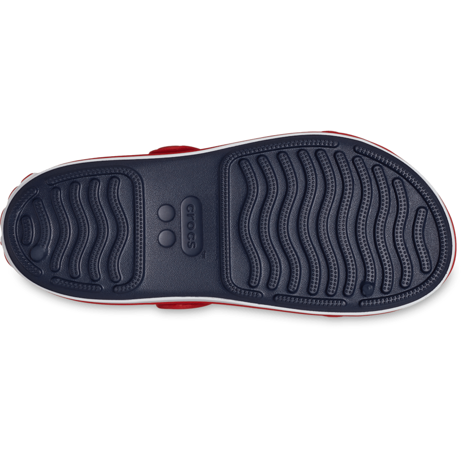 Navy / Varsity Red Toddler Crocband™ Cruiser Sandal - Bottom - Crocs