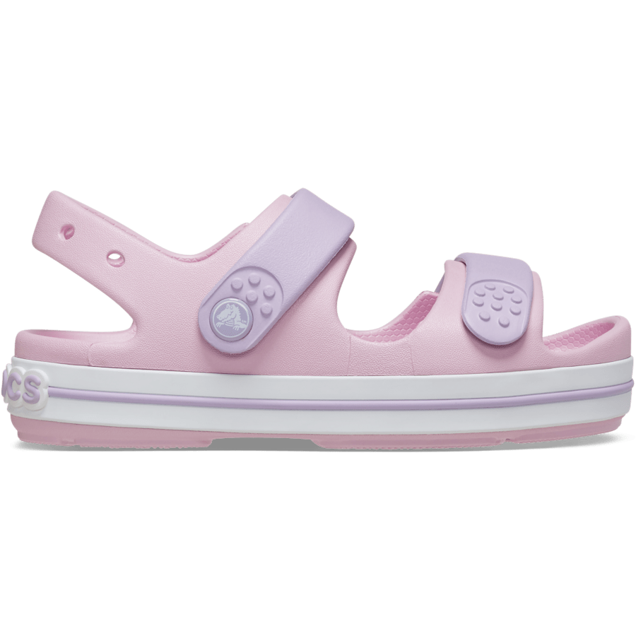 Ballerina / Lavender Toddler Crocband™ Cruiser Sandal - Side - Crocs