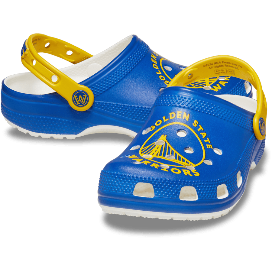 White NBA Golden State Warriors Classic Clog - Pair - Crocs