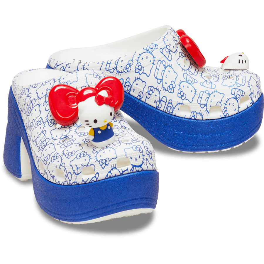 White Hello Kitty Siren Clog - Pair - Crocs